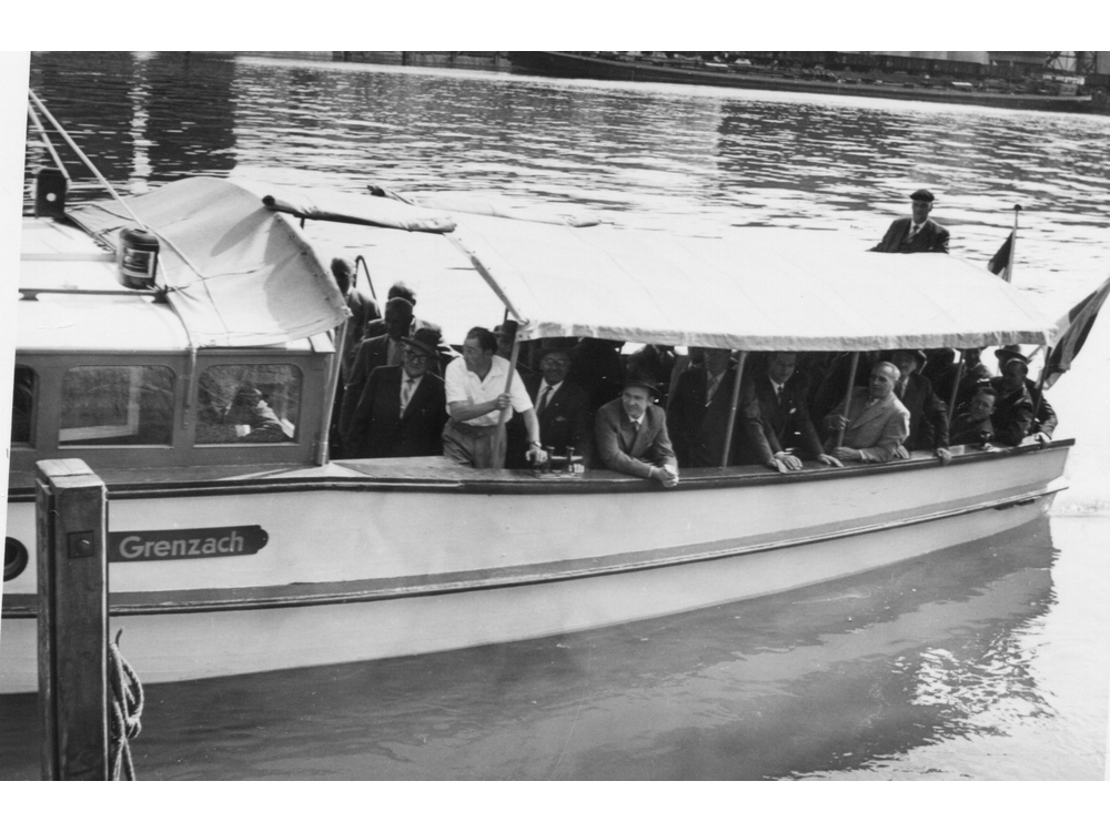 ErsteAusfahrt1957_Bootsanlegestelle