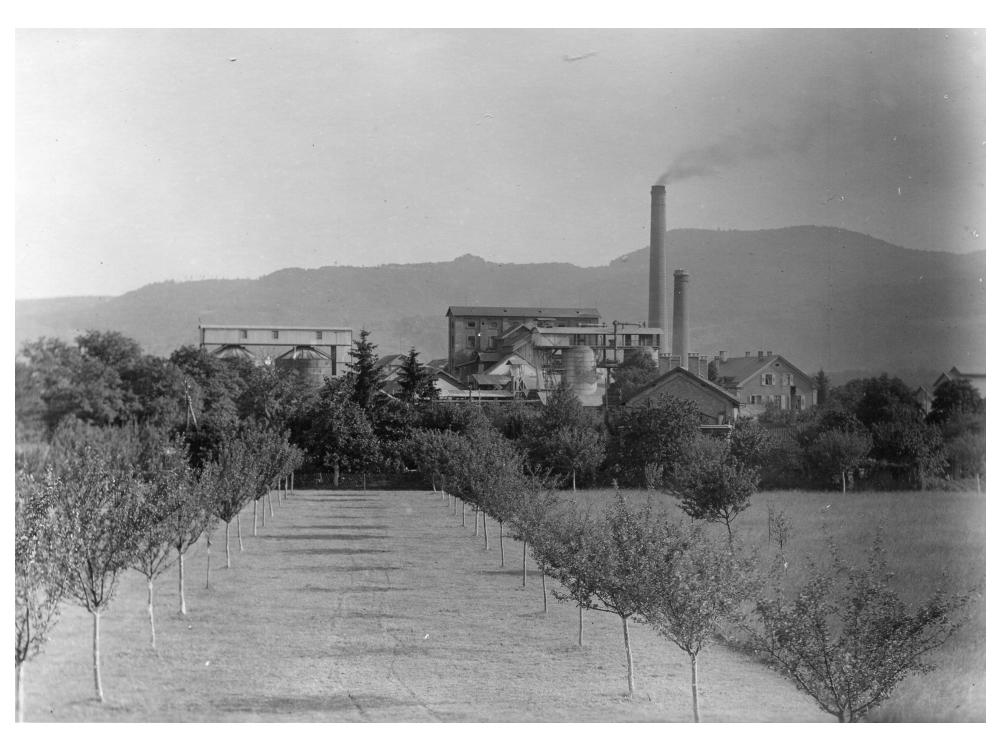 Solvay Fabrik um 1950