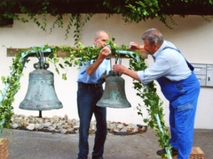 ehemalige Glocken der Himmelspforte, ausgestellt im Musée sentimental 2011
Westermann_Glocken_4_m