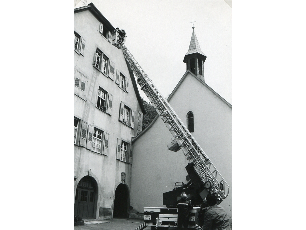 Übung beim Kloster