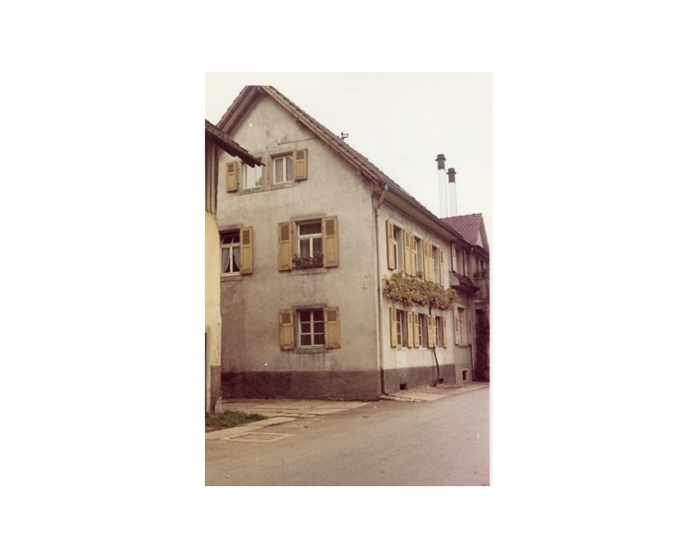 Grether - Haus am Rhein vor dem Abbruch 1967