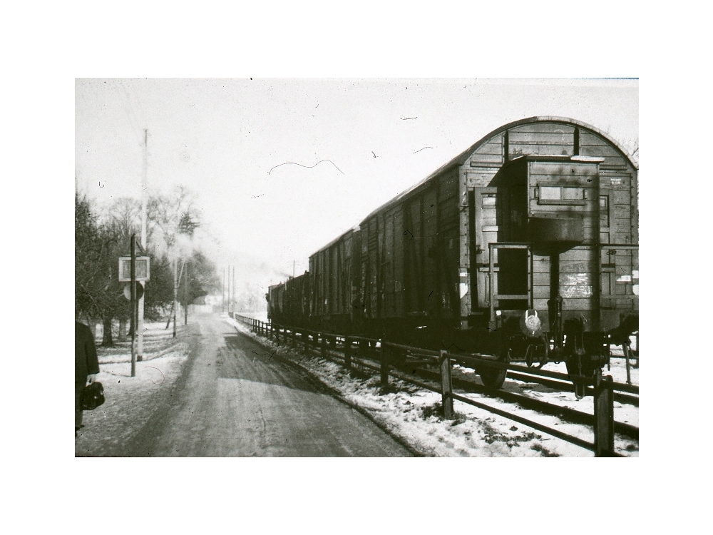 Solvaystrasse. Hinten links ummauertes Gelände des Dirktoriumshauses. Vor der Güterwaage
Bild38