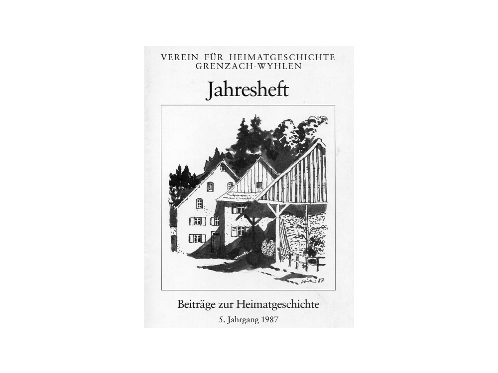 Jahresheft Verein für Heimatgeschichte Klostermuehle