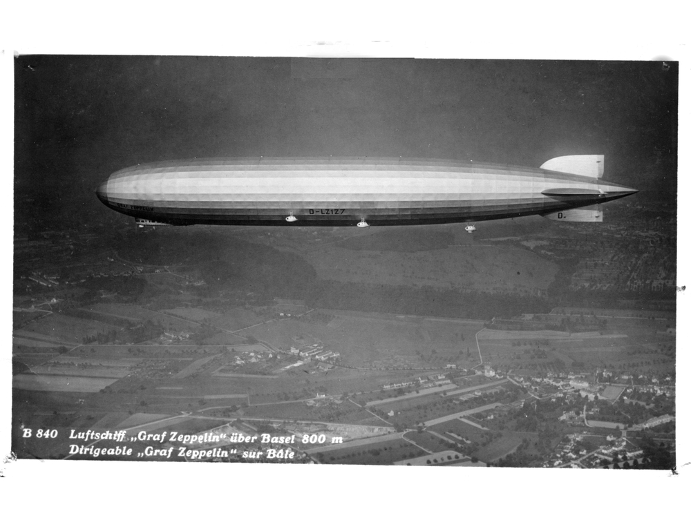 Zeppelin September 1928 Flug nach USA